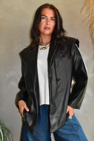 Benatar Pleat Shoulder Jacket Black